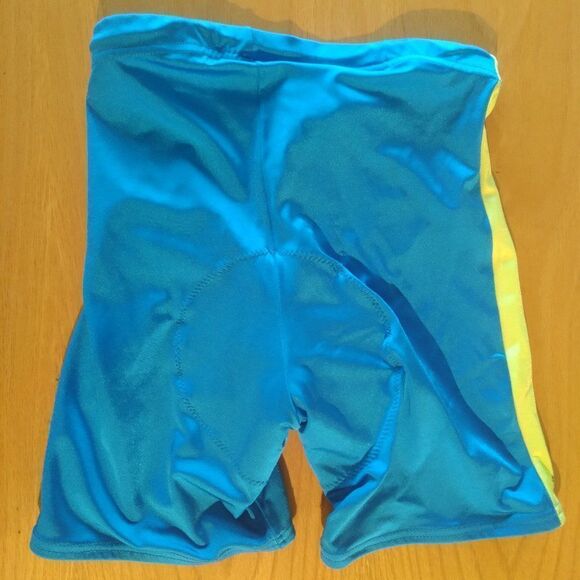 Vintage 90s Bellwether Neon Stripe Spandex Cycling Shorts Athletic - Picture 6 of 6